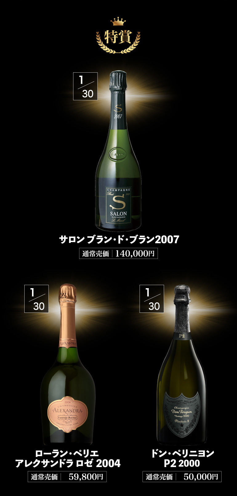 シャンパンくじ